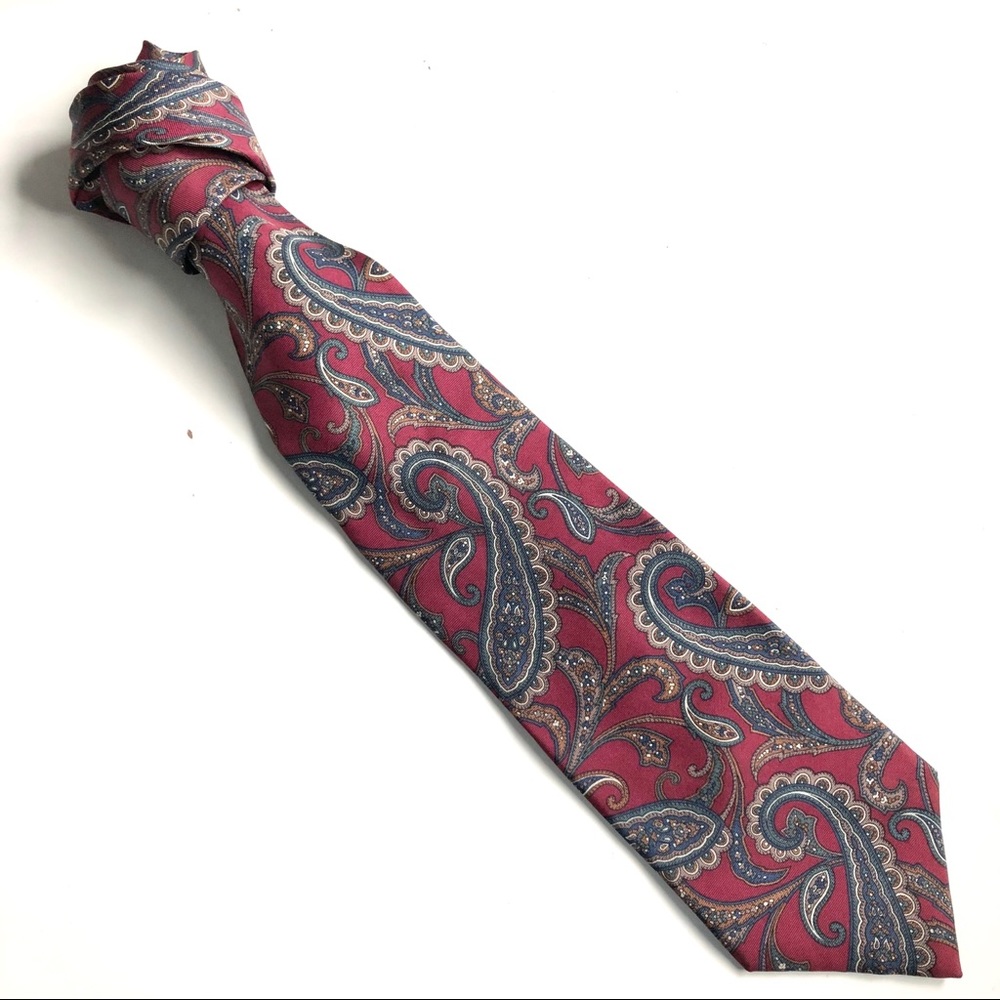 Paisley Italian Silk Tie by Oricci